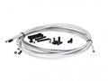 Weißes SRAM SlickWire Pro Schalt-/Bremskabel-Kit mit Zubehör für präzise Performance an Rennrad & MTB.