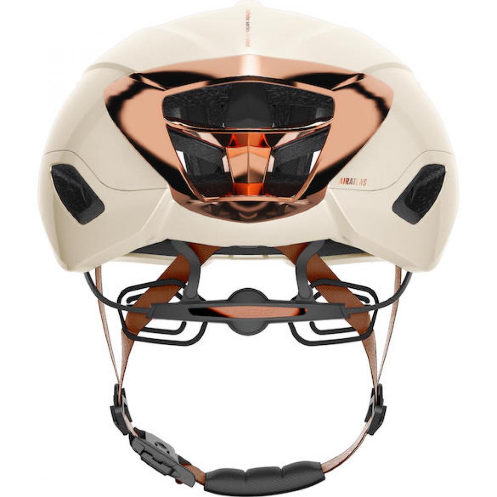 Limar Air Atlas W&B Amber White Bronze M Weiß/Bronze - aerodynamischer Rennradhelm