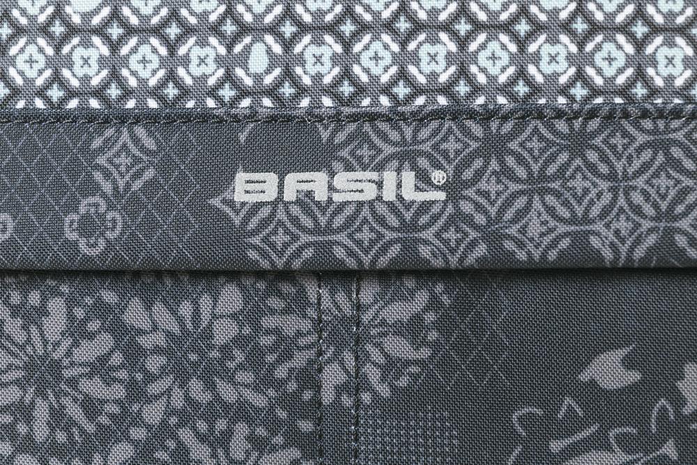 Basil Schultertasche Boheme Carry All charcoal mit Reißverschluss 18 Liter