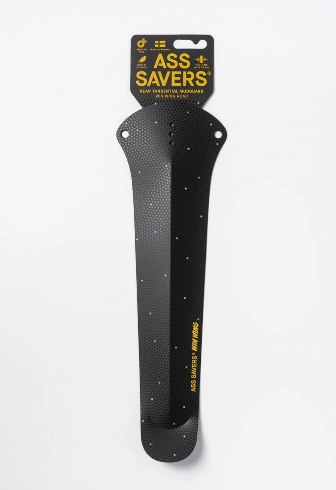 Ass Savers Win Wing 2 Road Praline: Ultraleichter, werkzeugloser Hinterrad-Spritzschutz für Rennräder bis 35 mm Reifenbreite, 375 x 85 mm, einfache Montage