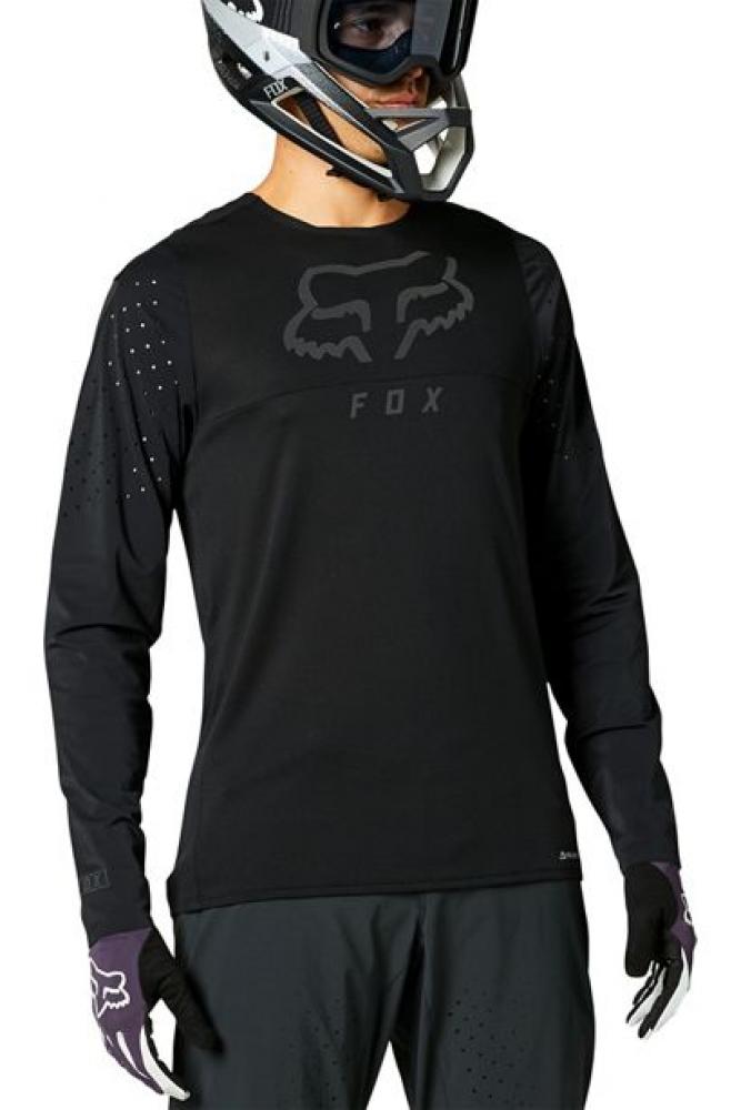 FOX FLEXAIR DELTA LS Jersey black Größe L