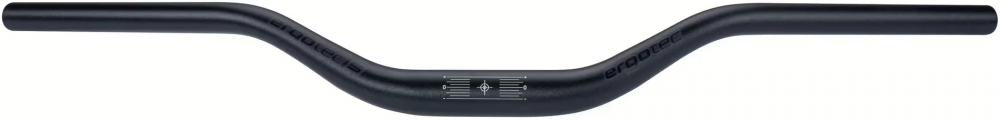 ergotec Riser Bar 50 Comfort Lenker 720 mm 31,8 mm Schwarz für eine ergonomische Sitzposition am Fahrrad.