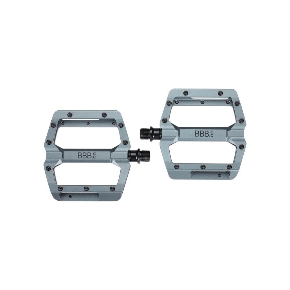 BBB Cycling BBB pedale Enigma 100 x 100mm grau - leichtes Aluminium-Plattformpedal
