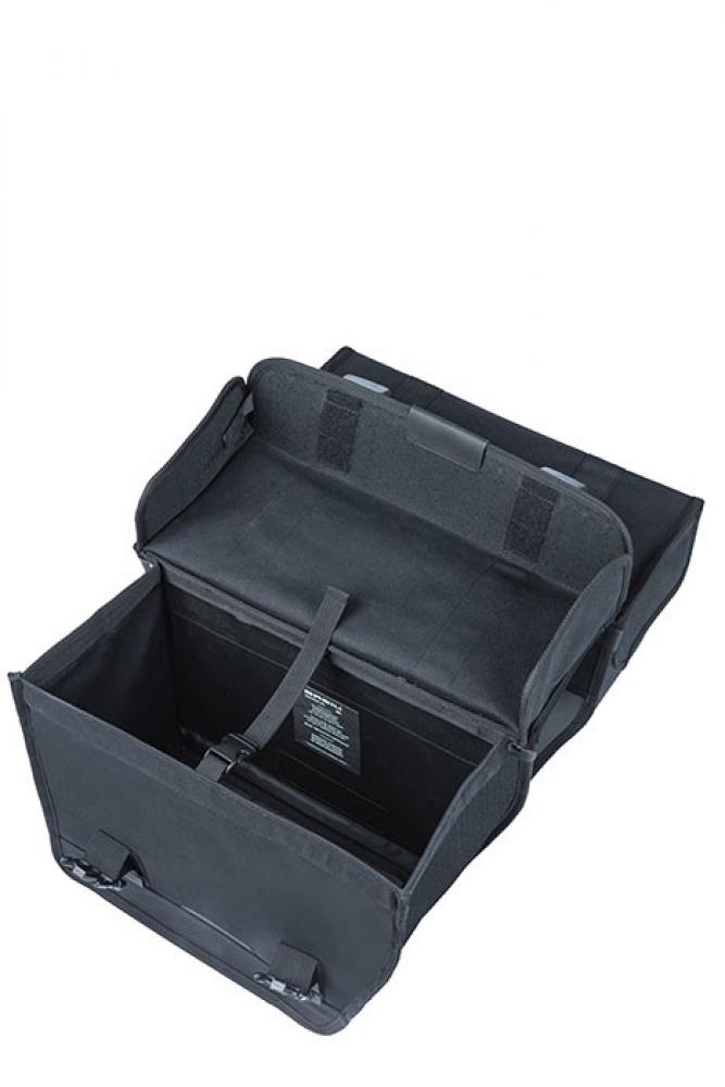 Basil Doppeltasche Kavan Eco Classic schwarz 37x32x18 cm 46l