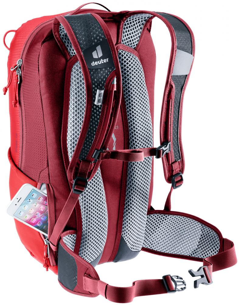 Deuter Race 16 Fahrradrucksack 16L Rot - Leicht, Stabil, Komfortabel