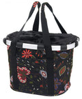 KLICKfix Fahrradkorb Fahrradtasche Bikebasket Reisenthel folklore schwarz 28x26x35 cm