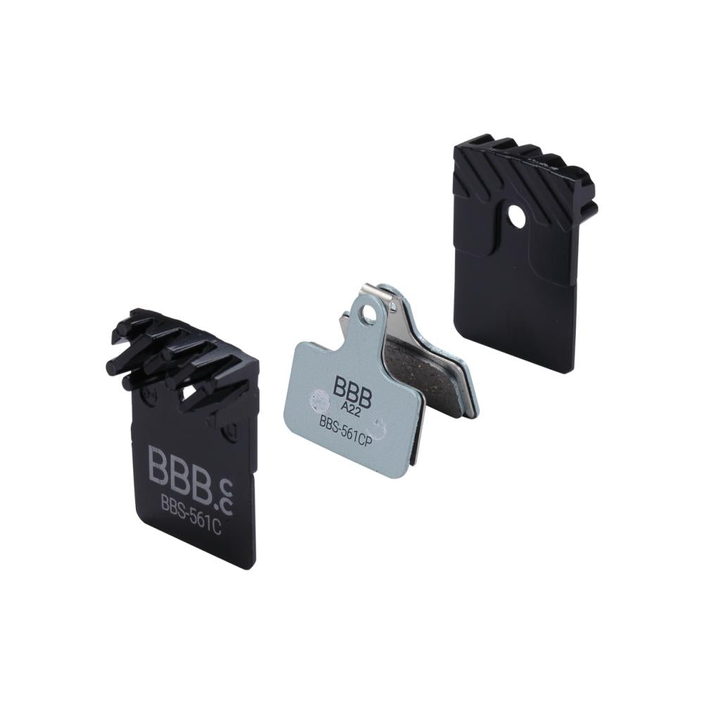 BBB Cycling DiscStop Coolfin Bremsbeläge Größe Standard schwarz/steelblau - starke Kühlung und Kontrolle