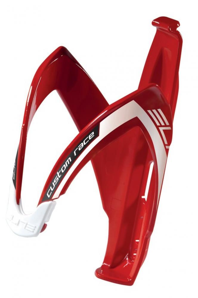 Elite Custom Race Flaschenhalter - Rot/Weiß glänzend, 74 mm