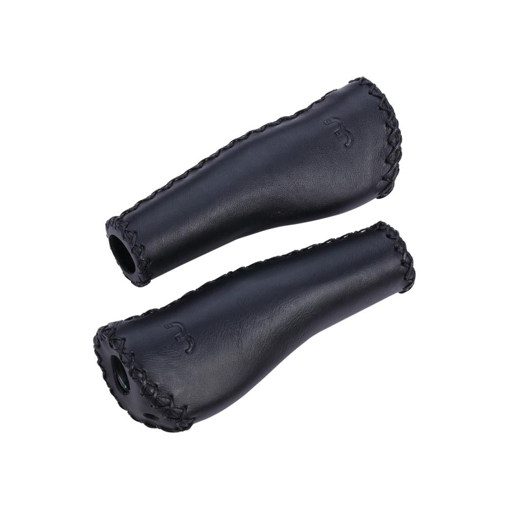 BBB Cycling BBB Griffe LeatherFix 135mm schwarz - ergonomische Leder-Griffe für komfortables Fahren