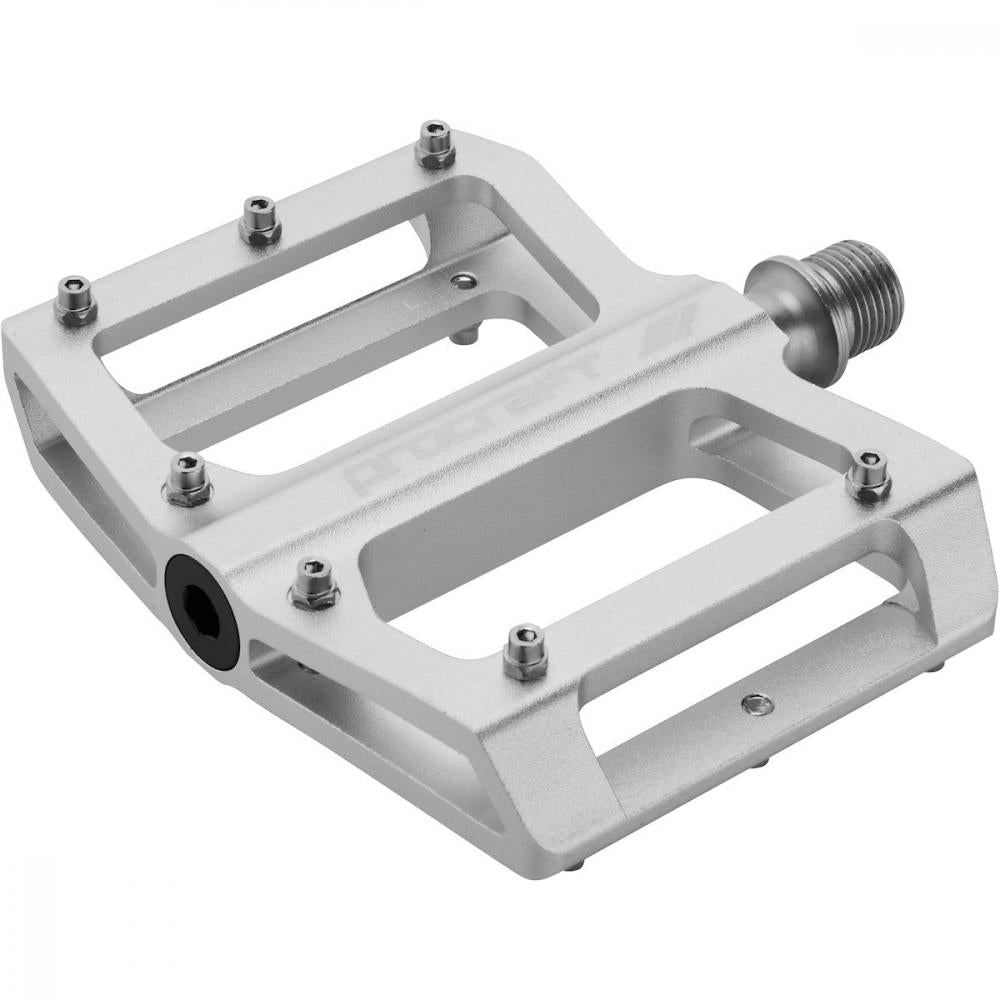 Procraft Pedale Small Grip Advanced CNC 93 x 94 mm Silber - maximaler Grip für kleine Füße