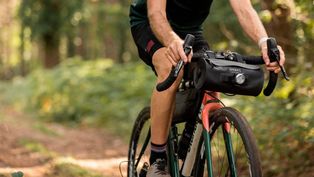 Brooks Scape Handlebar Pouch 3 L - Mud Green, wasserdicht