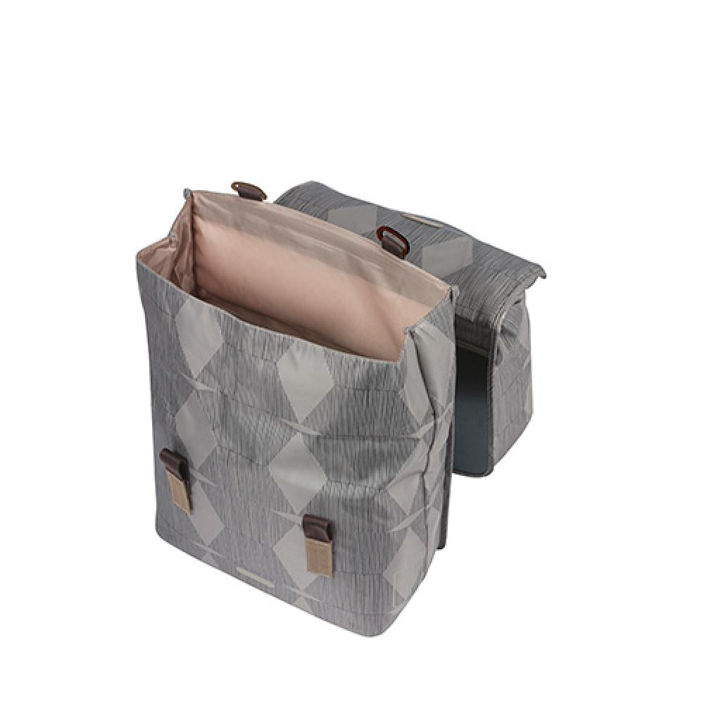 Basil Doppelpacktasche Elegance chateau taupe Größe 16x40x38 cm 40-49ltr.