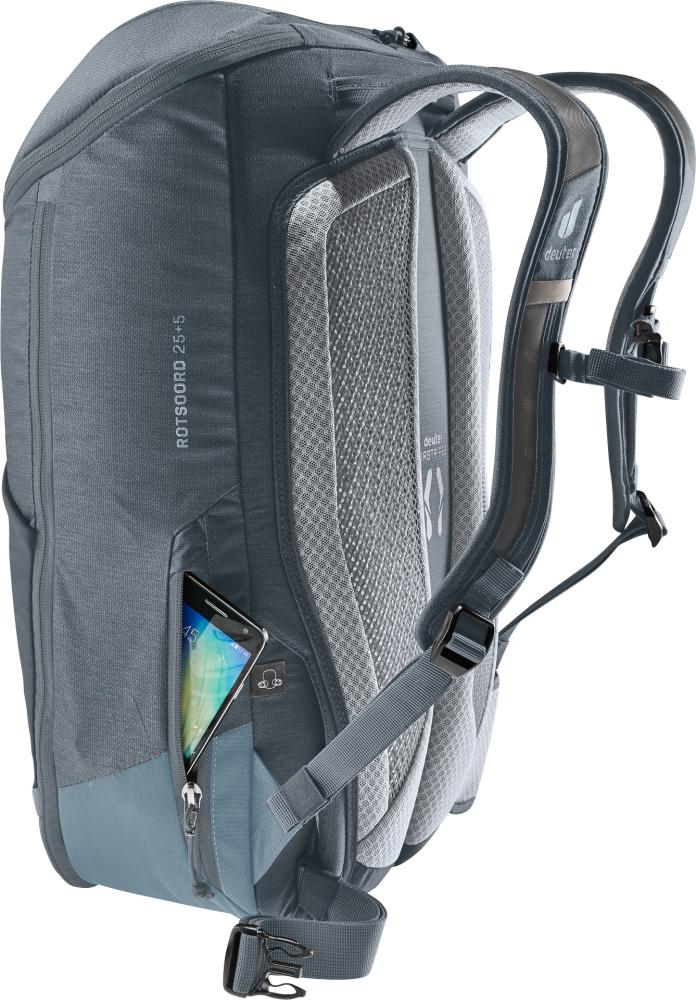 Deuter Rotsoord 25+5 Fahrradrucksack Graphite-Shale - Pendlerrucksack mit Helmhalterung
