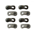 Acht silberne SRAM PowerLock Eagle 12-fach Kettenverschlüsse für Fahrradketten.