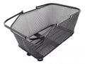 Schwarzer AtranVelo System Korb Daily L 28l 50x20x32cm aus engmaschigem Metall mit AVS Adapter und Tragegriffen.