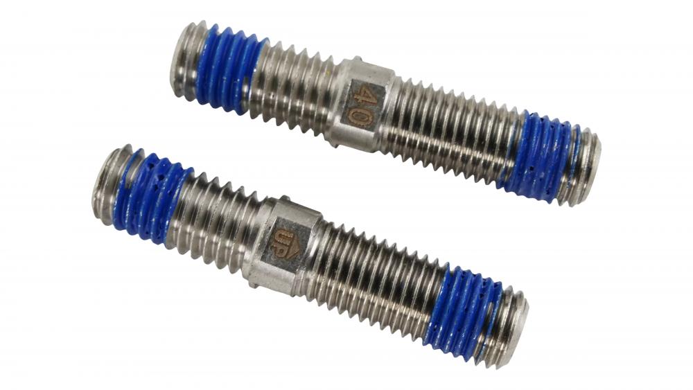 SHIV DISC Tower Stud M8 x 1.25 40mm - Bar Sub Befestigungsbolzen (2 Stück) - Adapter