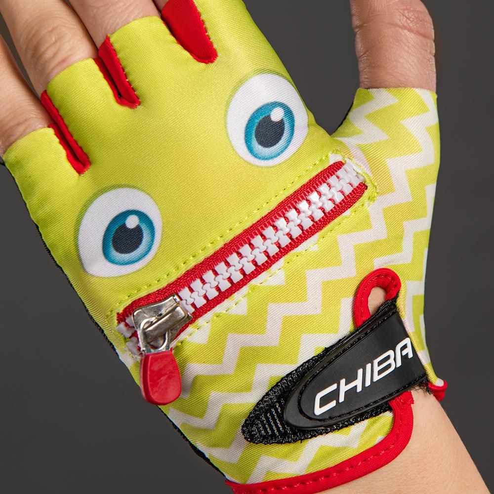 Chiba Handschuhe Kinderhandschuh Cool Kids Smiley limettengrün Größe L