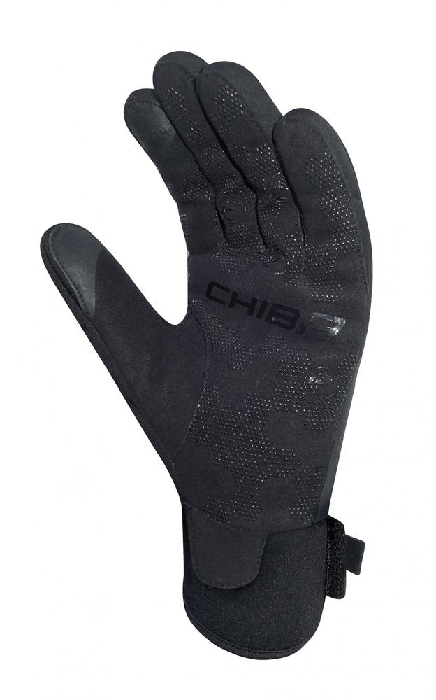 Chiba Classic Fahrradhandschuh Schwarz-Silber Gr. 3XL - atmungsaktiv, Gel-gepolstert, Klettverschluss, Frotteedaumen & Reflexelemente