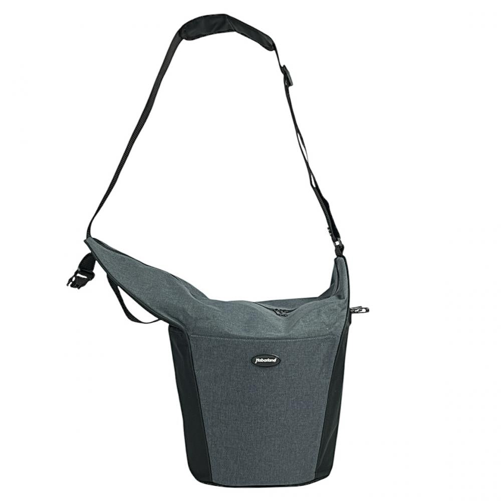 Haberland Lenkertasche Britta grau schwarz Größe 32x26x28cm 18l