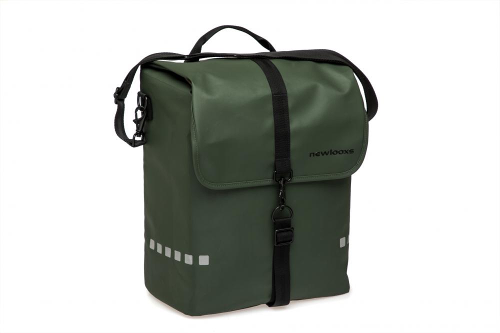 New Looxs Radtasche Odense Single Green 18 l Green - robuste Einzeltasche fürs Alltagsradeln
