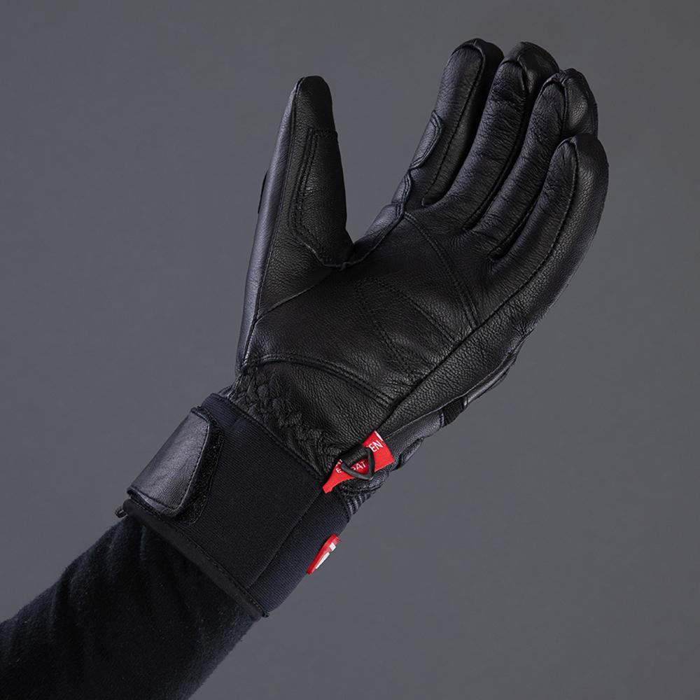 CHIBA Super Race - wasserdichte, winddichte Radhandschuhe, Größe 7, schwarz