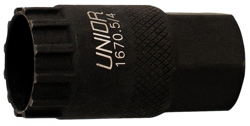 Unior Zahnkranzabzieher für Shimano/SRAM Kassetten - 1/2\" Ratsche- & Maulschlüssel-Kompatibel, Werkstahl