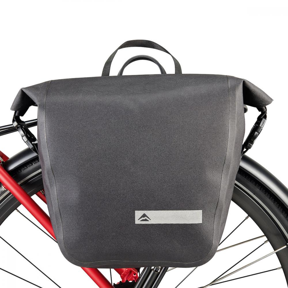 Merida EXPERT City STRIPE Packtasche 10 L Schwarz - Wasserdicht & robust