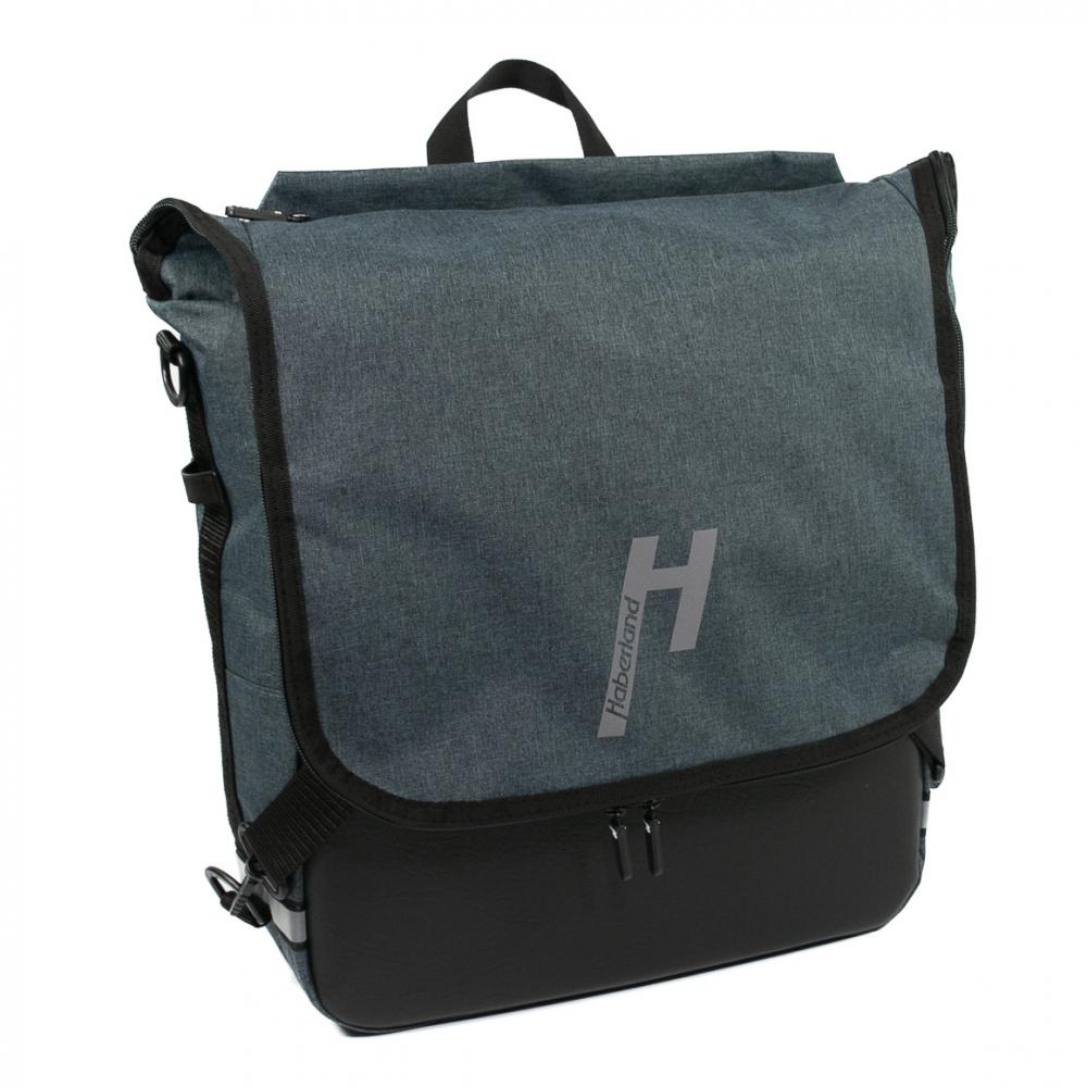 Haberland Bike-Rucksack Sporty anthrazit/reflex - vielseitiger Fahrradrucksack mit Regenschutz