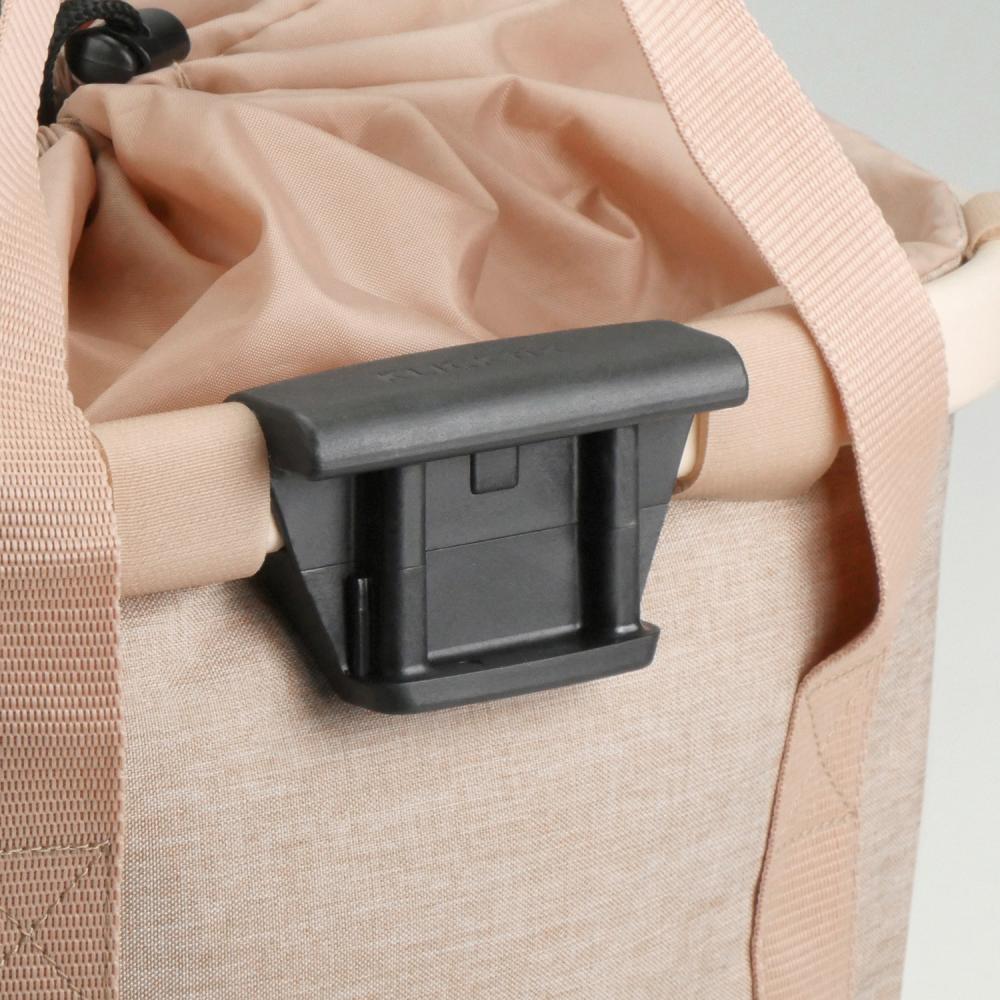 KLICKfix Fahrradkorb Fahrradtasche Bikebasket Reisenthel twist coffee 28x26x35 cm