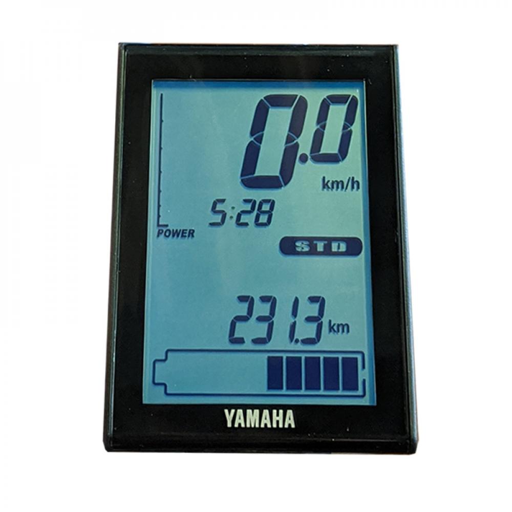 Yamaha LCD-Display X94-83715-10 für E-Bikes mit PW-Mittelmotor, zeigt 0.0 km/h, 231.3 km und volle Batterie.