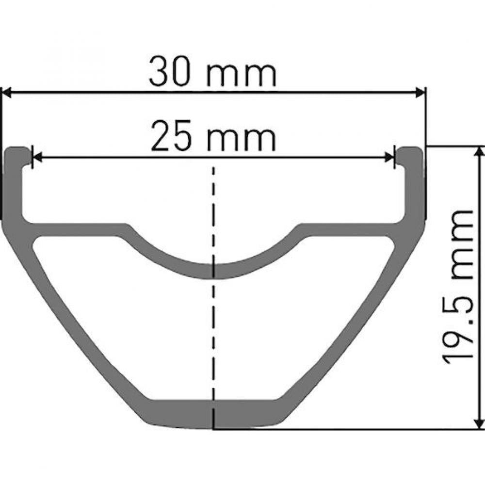 DT Swiss Felge M 462 27,5" 32 Loch Schwarz - robuste MTB-Disc-Felge