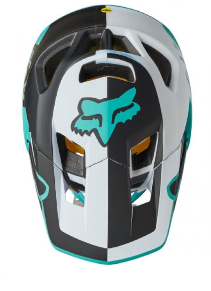 FOX Helm PROFRAME BLOCKED CE Full Face Schutz Helm teal M