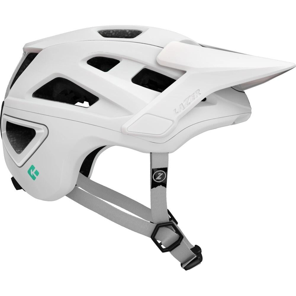 LAZER Jackal KinetiCore MTB/Downhill Helm M Weiß - maximaler Trail-Schutz