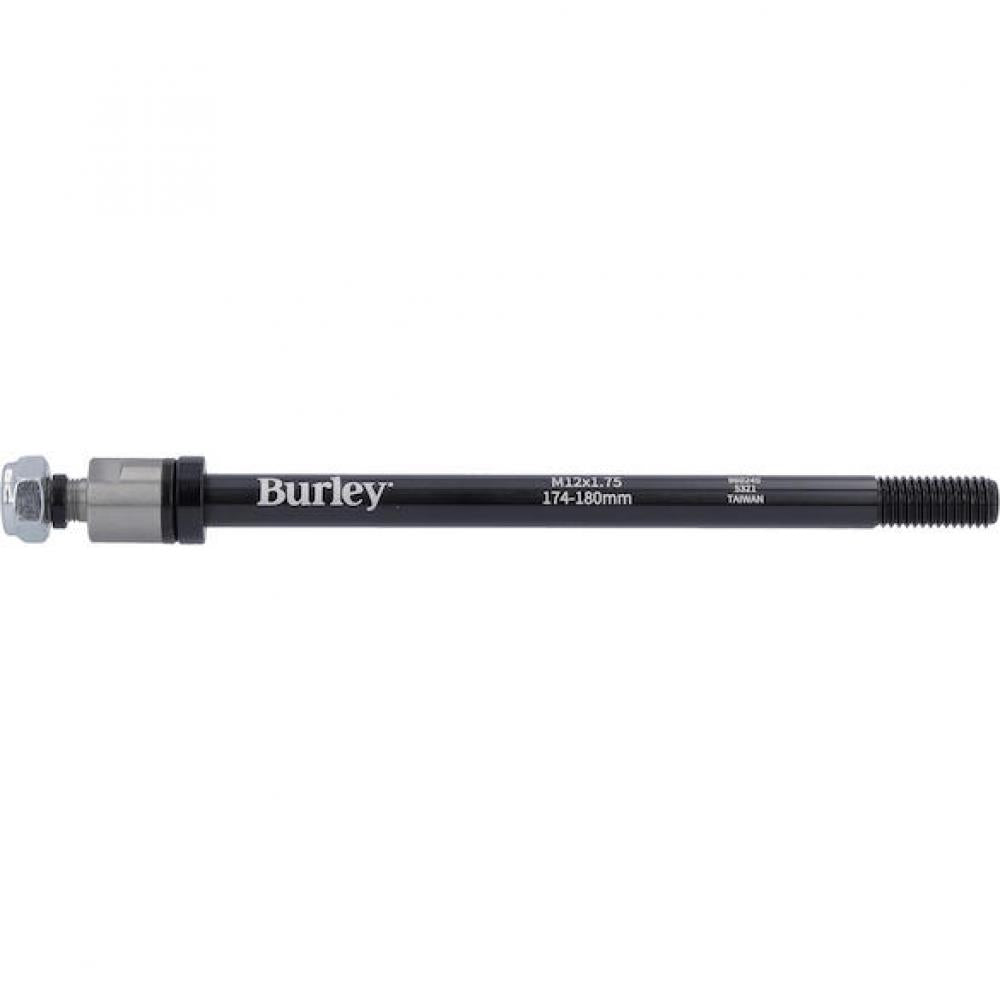 Burley Steckachse für Anhänger M12x1.75, 174-180 mm Schwarz - stabile Verbindung für Bike-Trailer