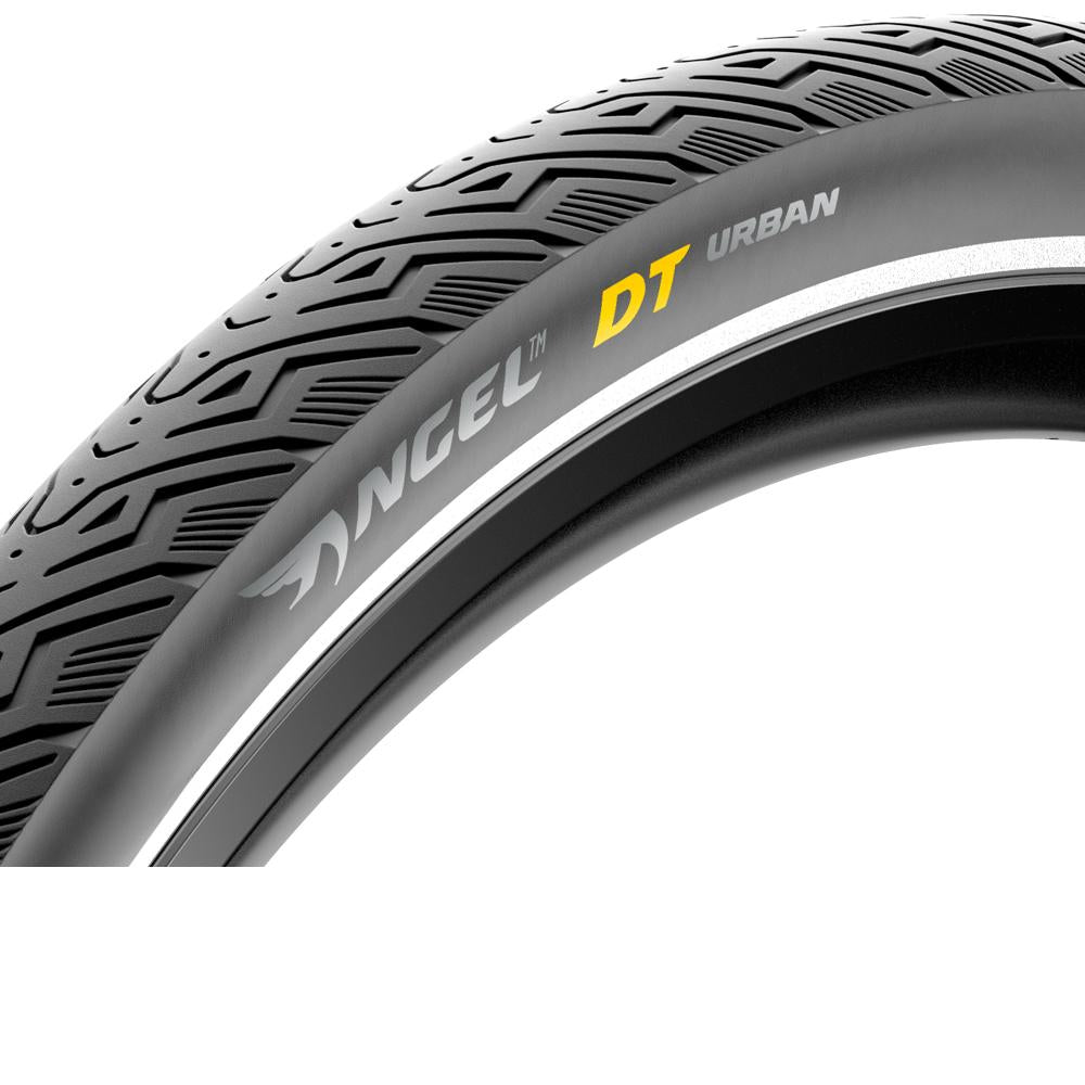 Pirelli Angel DT Urban Drahtreifen 700x52C Schwarz-Reflex - Pannenschutz für Stadtpendler
