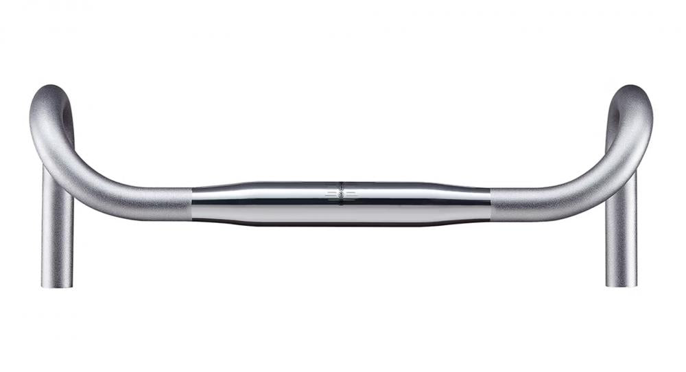 Ritchey Classic Neo Classic Drop Lenker 31,8 mm, 42 cm Breite, 128 mm Drop, 73 mm Reach, 0° Backsweep, hochglanzpoliertes Silber, Aluminium 6061, kompatibel mit Aerolenkern