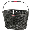 KLICKfix Vorderradkorb Structura oval ohne Adapter schwarz 24x39x28 cm