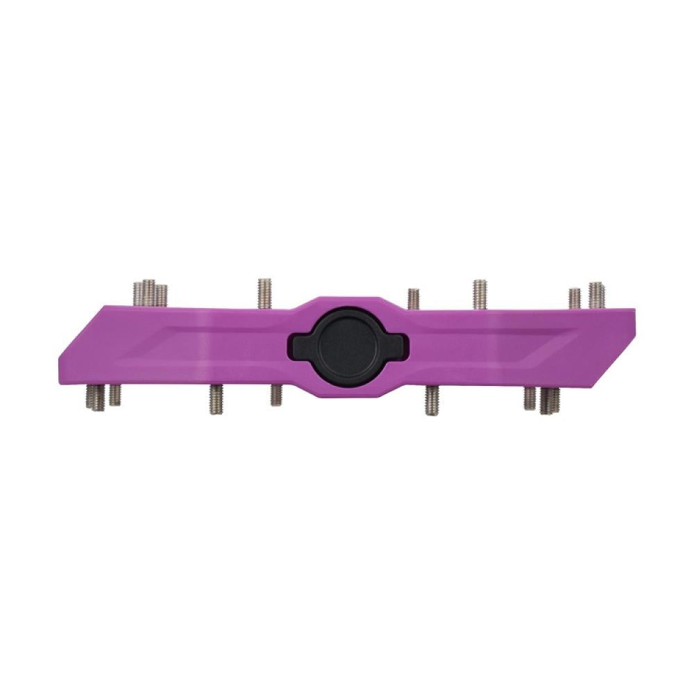 SHIMANO Pedal PD-GR400 Violett Flat Pedal - griffige Plattform für Trail und All-Mountain