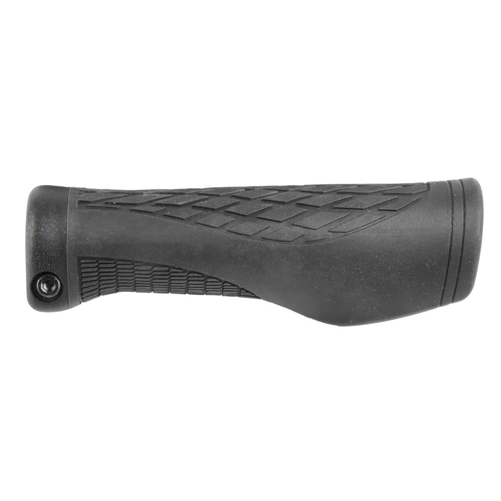 Schwarzer ergonomischer M-WAVE CLOUD ERGO FIX Fahrradgriff mit Textur, 2 Nm Max.