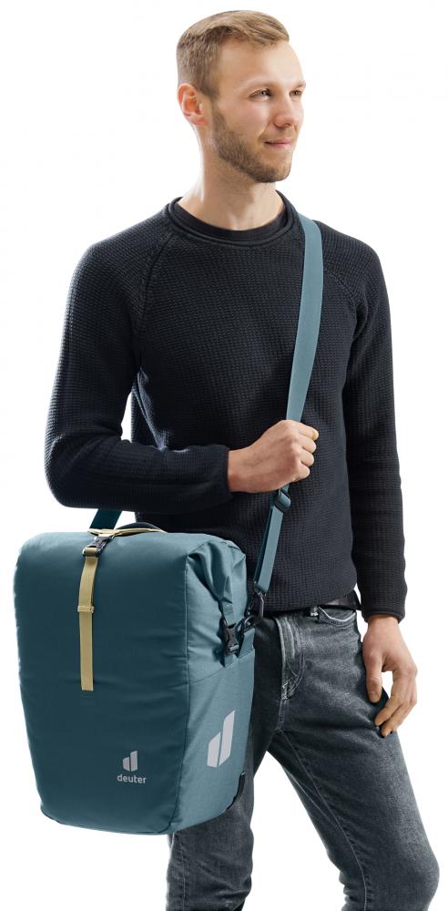 Deuter Valbona 20+5 Hinterradtasche - Gepäckträgertasche mit Roll-Top und BagFix