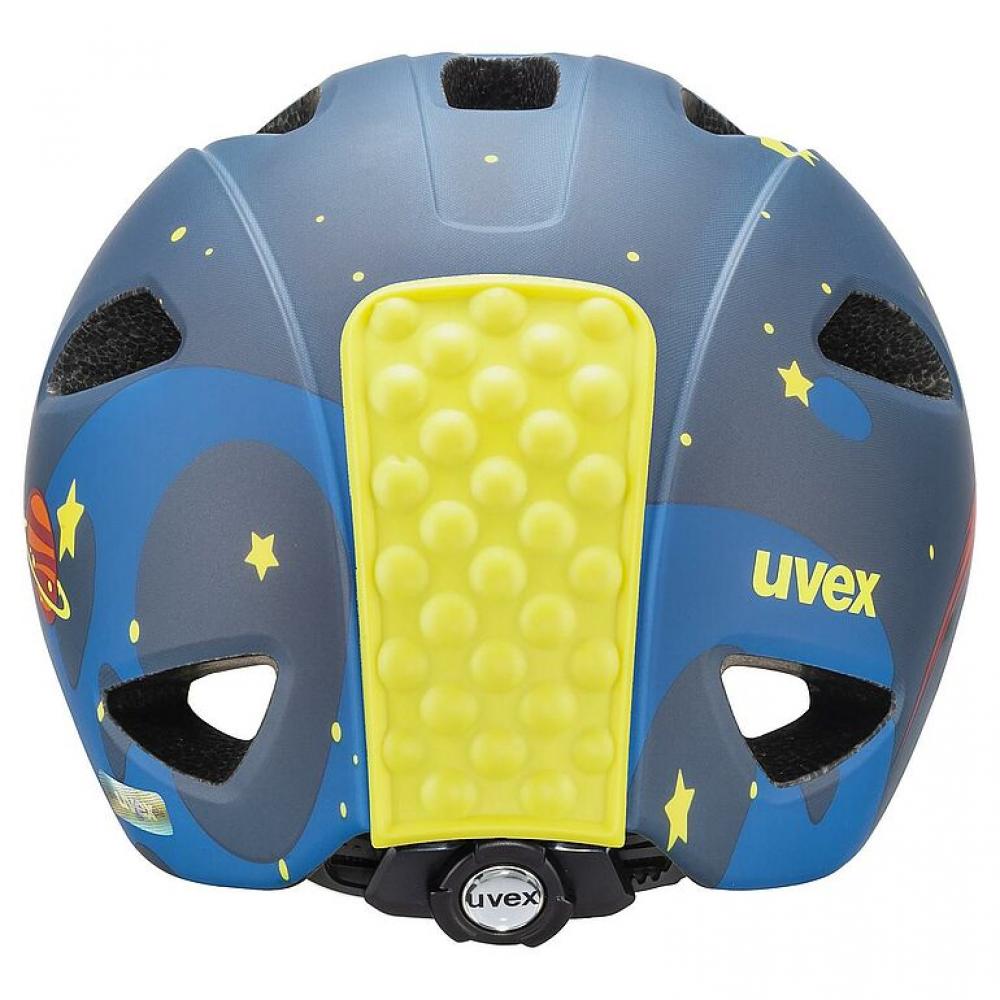 uvex oyo style deep space matt, leichter Kinder-Fahrradhelm mit individueller Größenanpassung (50-54 cm), erweiterbar mit LED-Licht, inklusive uvex xTRA Shield und KID PROtect Pad