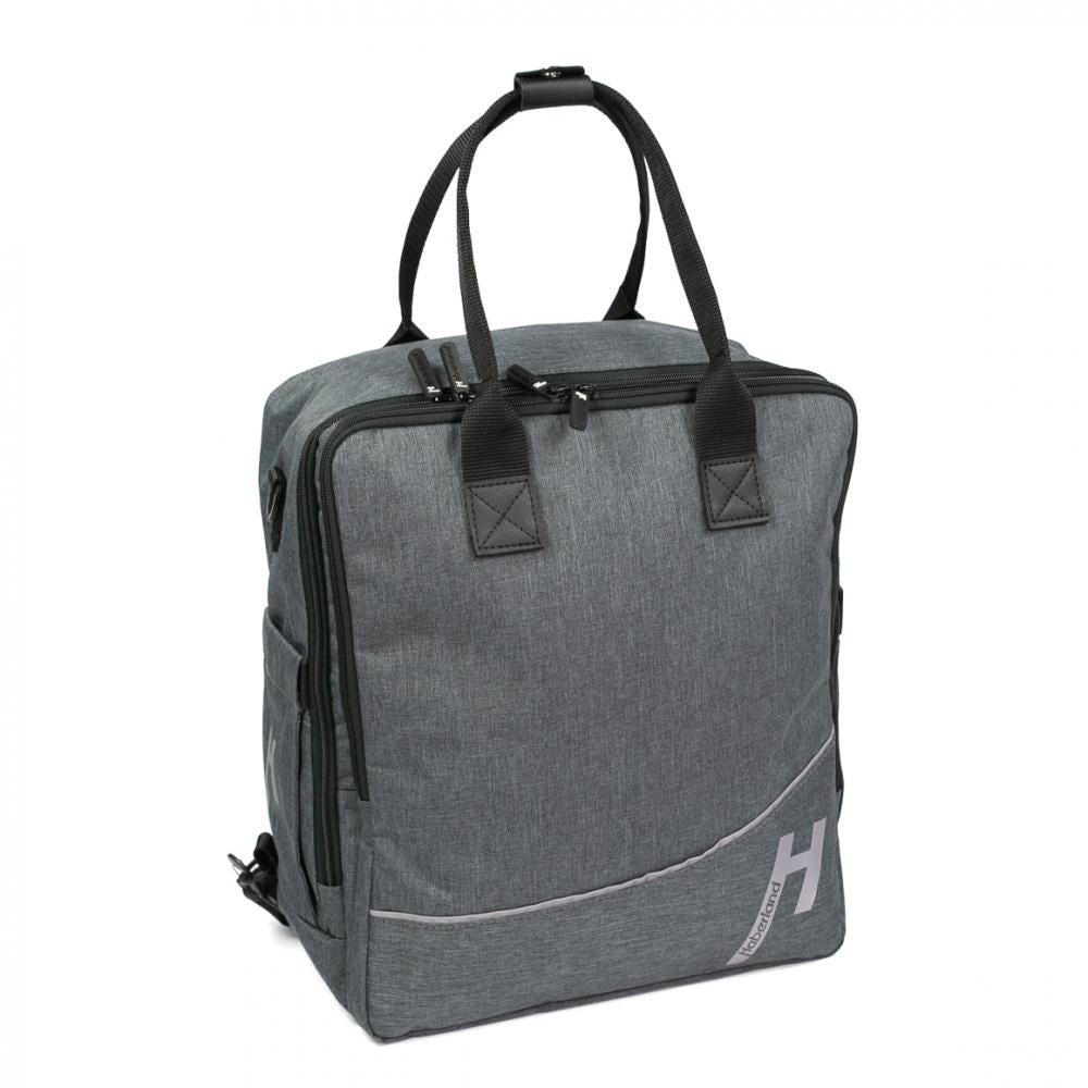 Haberland Bike-Rucksack More Than Work anthrazit - vielseitige Gepäckträger-Tasche und Rucksack