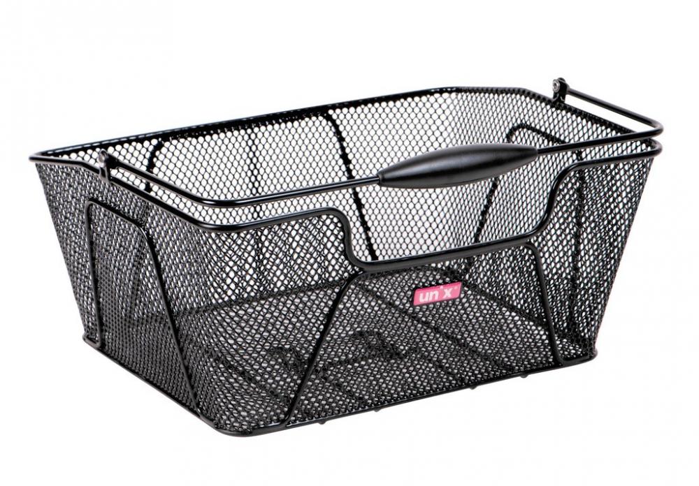 Unix Hinterradkorb Remio 40x30x17cm, schwarz, engmaschig