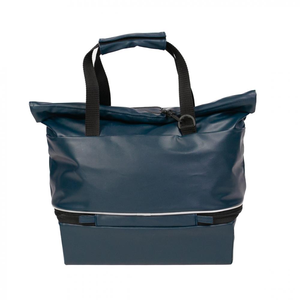 Haberland Gepäckträgeraufsatztasche Lena blau - praktische Racktime 1.0 Transportlösung