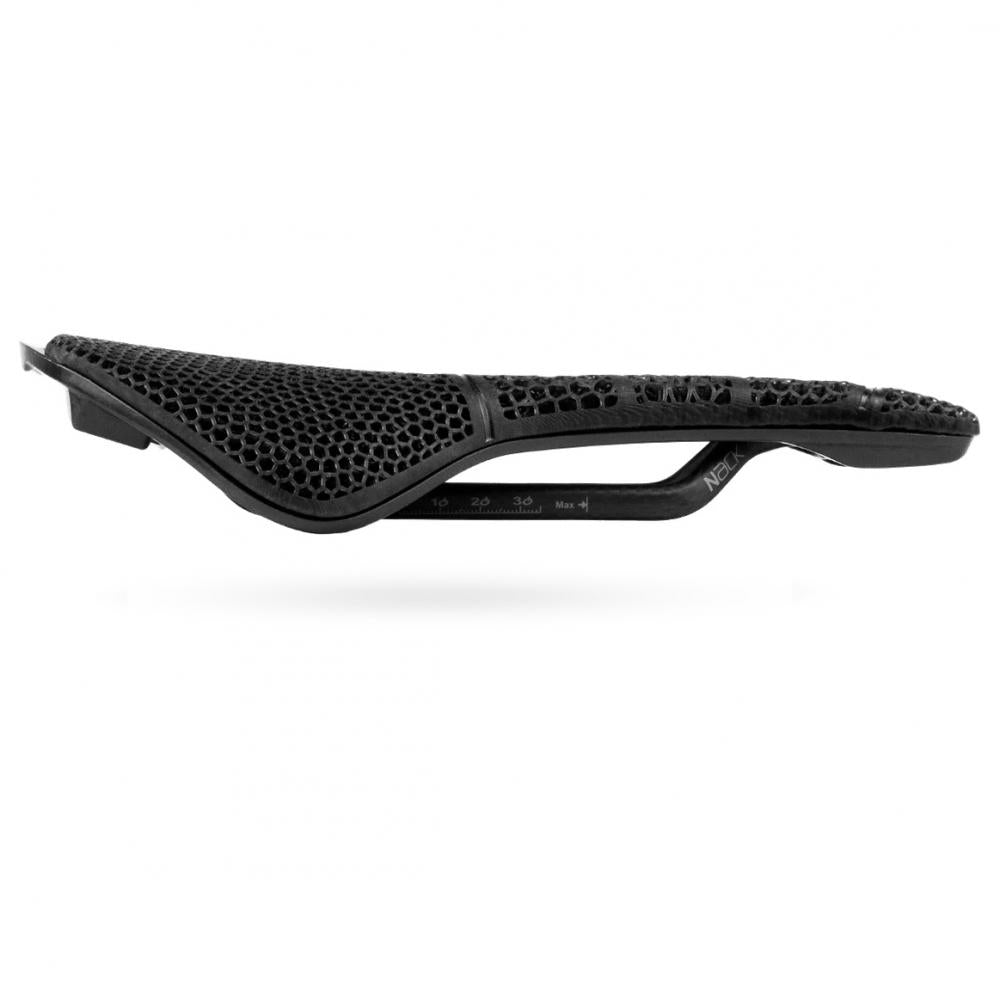 Prologo Nago R4 PAS 3DMSS Sattel in Schwarz, ultraleicht, mit innovativer 3D-Wabenstruktur.