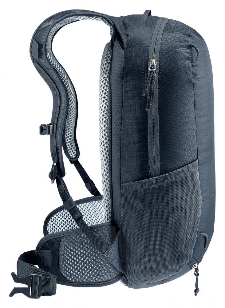 Deuter Race 12 Fahrradrucksack 12L Schwarz - Leichter Rucksack mit Airstripes für Radfahrer