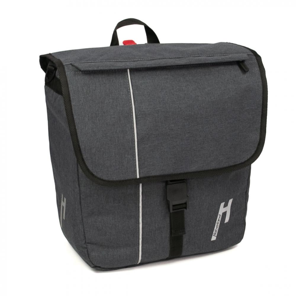 Haberland Einzeltasche 18l Street Work anthrazit - praktische City- & Pendler-Gepäckträgertasche