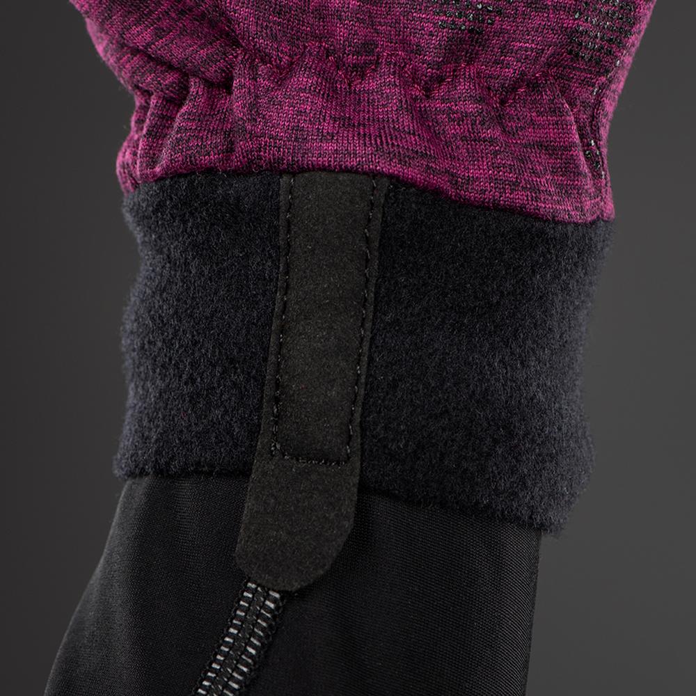 CHIBA Allround Light - Radhandschuhe, Polartec-Fleece, Touchfunktion, violett, Gr. L