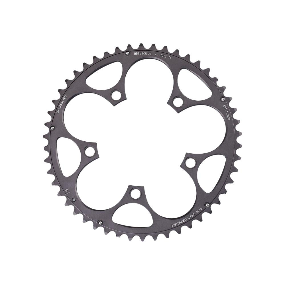 BBB Cycling BBB Kettenblatt CompactGear 50T/110mm anthrazit 50T/110mm anthrazit - effiziente Performance für Rennräder