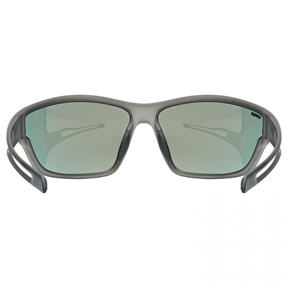 UVEX Sportstyle 806 Sportbrille smoke matt, bruchsicher & leicht, 100% UV-Schutz, für Radfahren, Outdoor & Alltag, verzerrungsfreie Sicht, hoher Tragekomfort